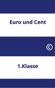Euro und Cent 1.Klasse Arbeitsblätter