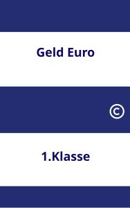 Geld Euro 1.Klasse Arbeitsblätter