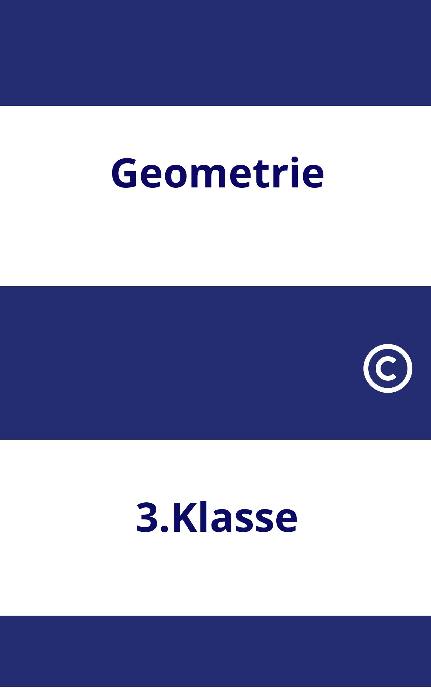 Geometrie 3.Klasse Arbeitsblätter PDF
