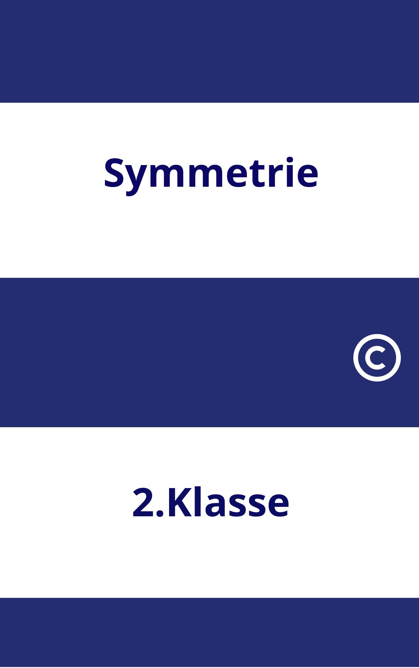 Symmetrie 2.Klasse Arbeitsblätter PDF